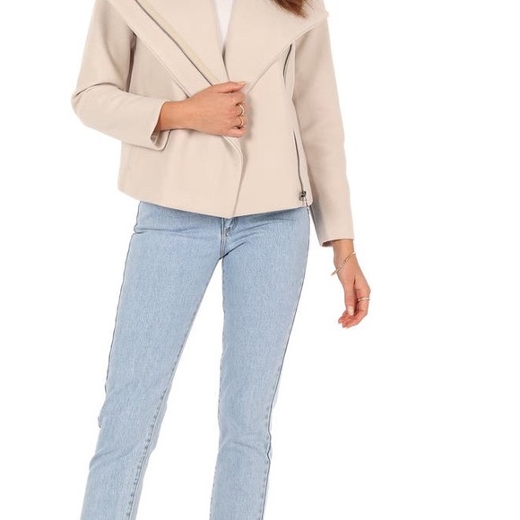 ZIP FRONT JACKET - BEIGE XS - Picture 8 of 13